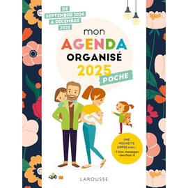 Mon agenda organisé 2025 - Poche: De septembre 2024 à décembre 2025
