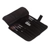 Made in Japan Makeup Brush Case with 8 Pockets, Black
