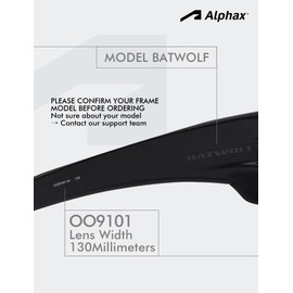 Alphax 2 Pair Polarized Replacement Lenses for Oakley Batwolf OO9101 Sunglasses- Deep Water+Midnight Sun