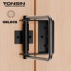 Heavy Duty Gate Latch with Handle, Side-to-Side Swinging Barn Door