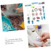 Operitacx 3 Sets Christmas Decor Key Chains Cartoon DIY Pendants