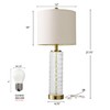 Oneach 27.75” Table Lamps Set of 2, Gold Modern Bedside