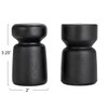 Bloomingville, Black, Mango Wood Salt and Pepper Shakers, Set of