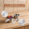 Measuring Cups and Spoons Set (8 Piece), Stainless Steel Measuring，4