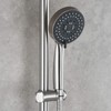 Tecmolog Adjustable Shower Head Holder for 25 mm Slide Bar,