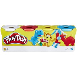 New 2015 Play-Doh 4X Tub Pack Classic Colours / Age 2+ Playdoh Hasbro A9213New