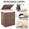 OIAHOMY Laundry Hamper with Lid, 23.8 Gal (90L) Wicker Hamper