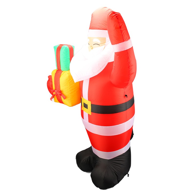 4.92ft Inflatable Outdoor Santa Decoration with Built in LEDs for