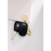 GAOKOXI Gold Bubble Initial Keychain Charm for Women Chunky Bag