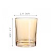 Gaolinci 2 Pcs Classic Clear Cylindrical Glass Mouthwash Cups, Bathroom