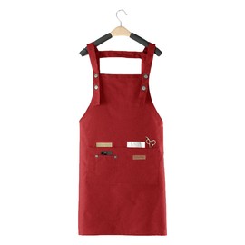 스토리빙 바리스타 H형 방수 앞치마, 레드, 1개 Storyving Barista H-Type Waterproof Apron, Red, 1 Piece