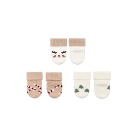 Sterntaler Unisex First Socks Christmas 3 Ecru, 14 EU, ecru