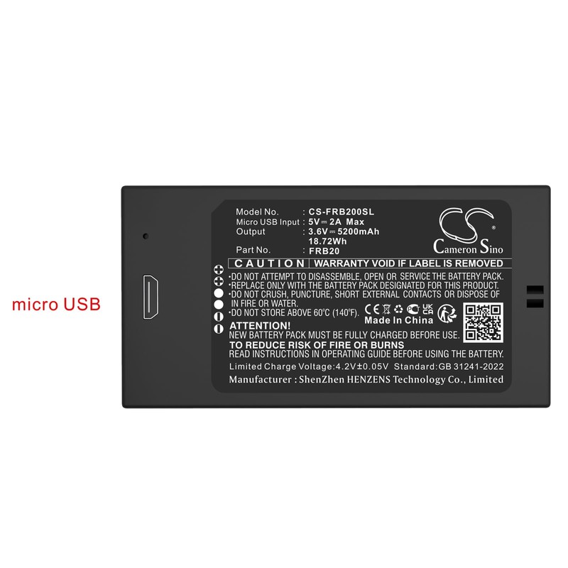 FYIOGXG Battery for Imou Cell 2 Camera PN:Imou FRB20 5200mAh