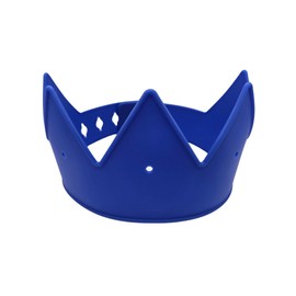 Crowns for Kids - Silicone, Adjustable, Fits All Shoe Charms, Ages 2-10+, Happy Birthday Party & Dress Up Costume (Blue)