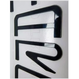 Advanced Trims RED FRONT+GLOSS BLACK REAR LETTERS INSERTS FOR CAMARO 1992-2002 NOT DECALS