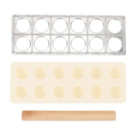 Prensa para Hacer Raviolis, Herramienta de Plástico para Hacer Bolas de Masa, Cortador de Ravioles Casero, Molde de Pastelería para Cocina Familiar, Restaurante