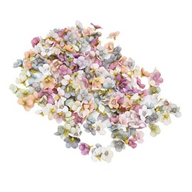 200 Piezas de Tela de Boda, Cabeza de Flor Pequeña, Capullos de Flores, Materiales de Cabezas de Flores, Colores Mezclados, Decoración de Cabeza, Ropa, Colores Mezclados para