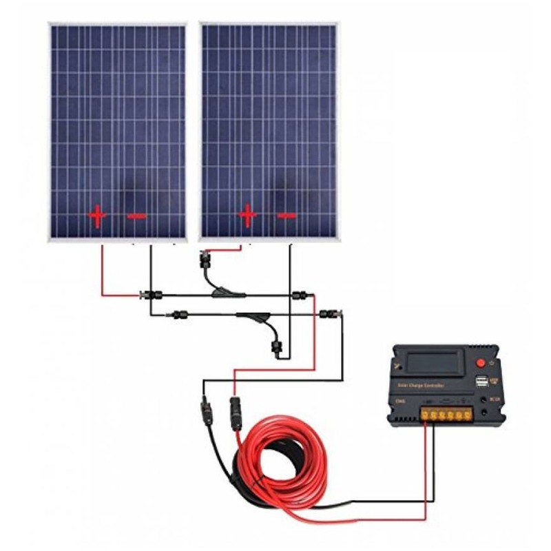 10AWG Solar Extension Cable with Female and Male Connector for