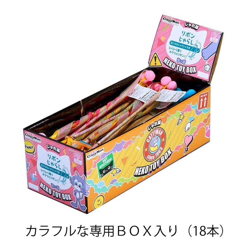 Cat-Man NekoToyBox Ribbon Jarashi, Set of 18 (Exclusive Box)