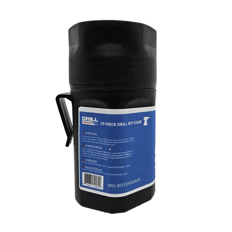 Drill America Empty Drill Bit Index/Case, Holds 29 Sizes, Round