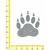 Rhinestone Genie Bear Paw 5" Magnetic Rhinestone Template(s), Black
