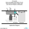 Drain Line Adapter (DLA) With 1/2-inch Quick Connect Fitting for