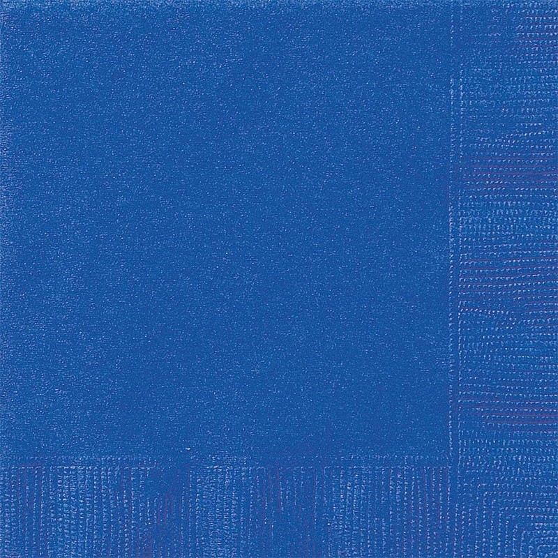 Servilletas de papel, 16,5 x 16,5 cm Azul Claro, 20 Countunidades, Azul Royal,