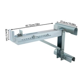 Extension Scaffold Bracket, Suitable Platform Size: <50.8cm/20in, Two-Rung Short Body Ladder Platform Accessory for Scaffolding Extensions and Working Stage(2 Pieces 661.39 lbs)