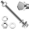Mywish (10 Sets) 1/4-20x3 Hex Head Assorted Screws Nuts and