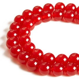 100pcs 8mm Carnelian Beads Natural Gemstone Beads Round Loose Beads for Jewelry Making