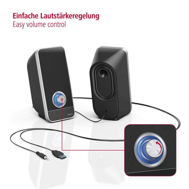 Hama Sonic LS-206 PC Speaker | Black