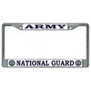 Army National Guard Chrome License Plate Frame Free Screw Caps