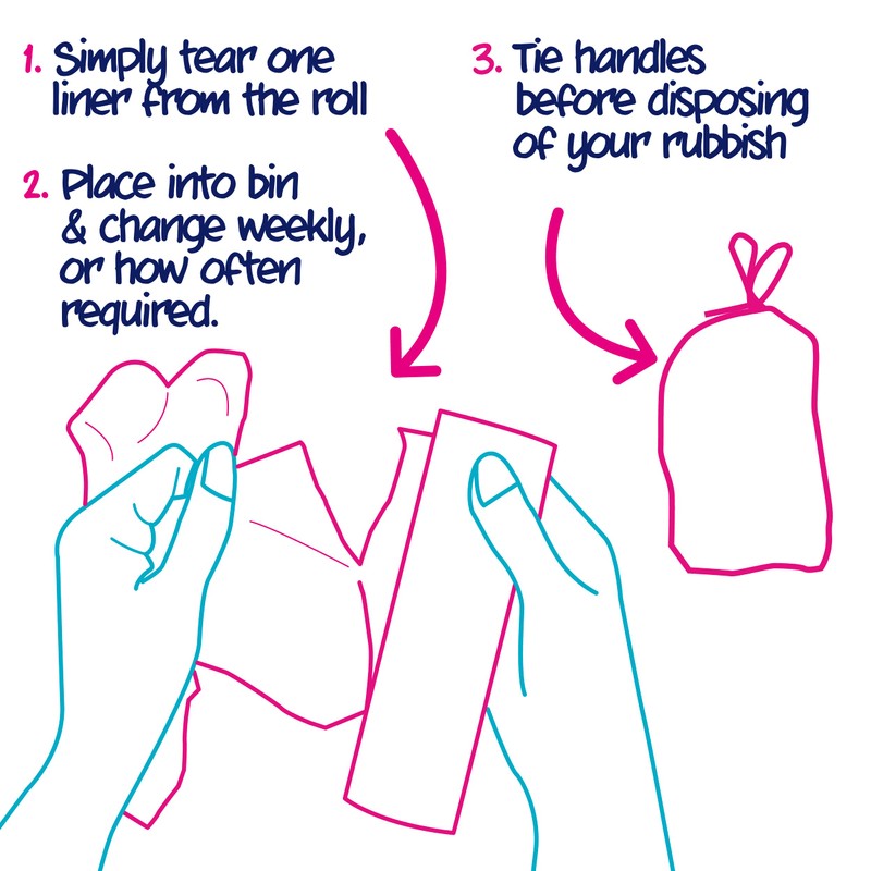 Ecozone 20 x 60 Litre Bin Liners