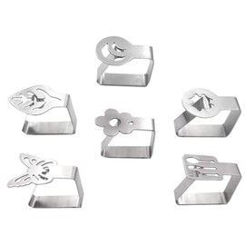 Cabilock Tablecloth Clamps 6pcs Large Tablecloth Clips Heavy Duty Stainless Steel for Outdoor and Indoor Use