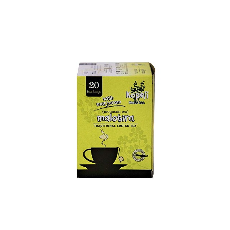 Greek Traditional Cretan Mountain Tea - Malotira, 100% Natural Product,