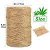 Vivifying 328 Feet Jute Twine, 3mm Jute Twine String for