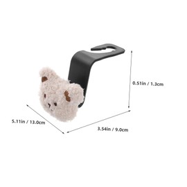 FELTECHELECTR 2pcs Car Seat Hooks for Headrest Cartoon Purse Hook for Car Multi Functional Organizer for Bags Groceries Umbrellas Stylish and Convenient Vehicle Accessory