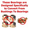 HD Switch (2 Pack) Front Wheel Bearings Replaces Hustler 786103