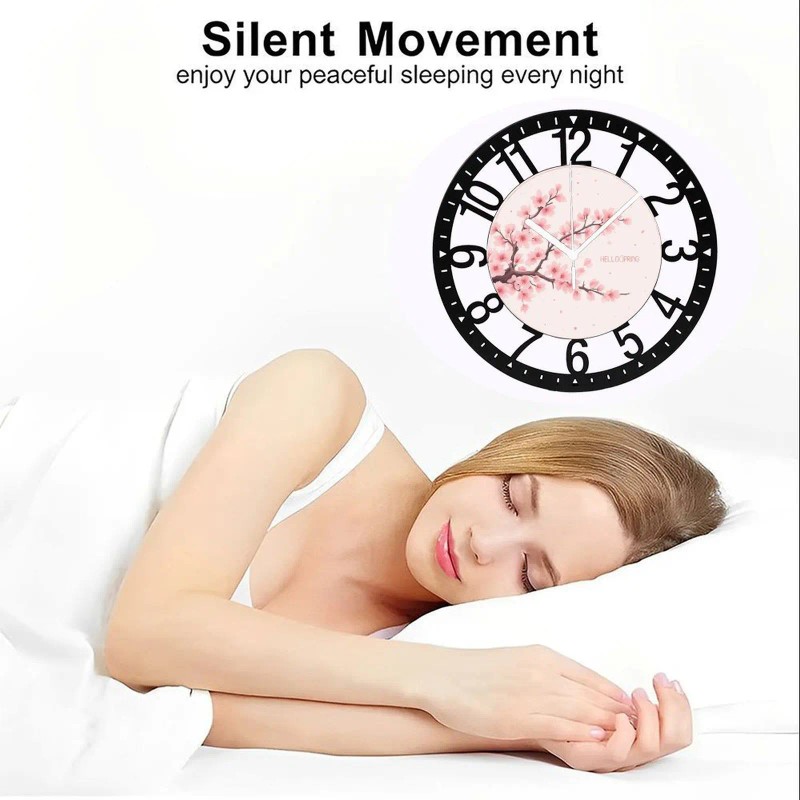 25cm Circular Iron Wall Clock with a Desert Mesassheet size: