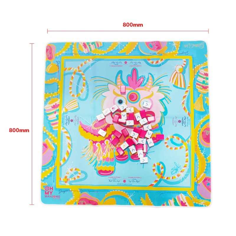 Foldable Mahjong Table Mat Thick Cushion Silent Anti Slip Waterproof