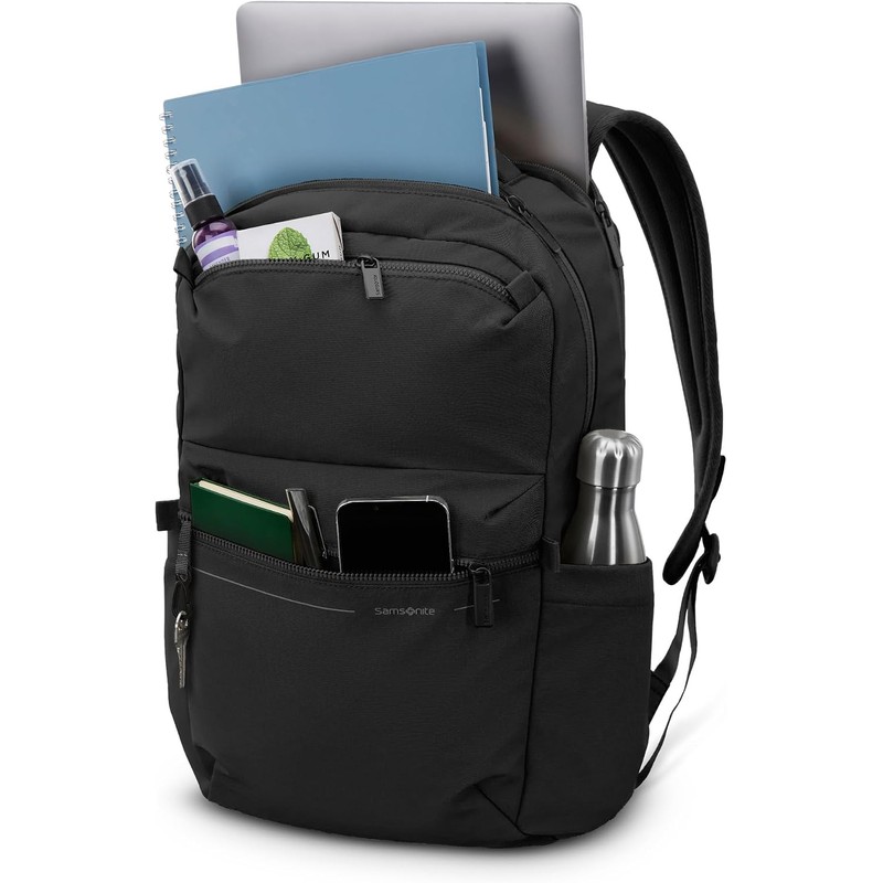 Samsonite Basic Backpack, Dedicated Laptop Compartment, Stash Front Pockets and