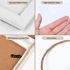 QUTREY 5x7 Collage Picture Frames White, 6 Openings Vertical 5