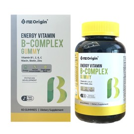 Njet Origin 엔젯오리진 에너지 비타민B-컴플렉스 구미 3000mg x 60개입 6개 / 써클 Enjetorigin Energy Vitamin B-Complex Gummies 3000mg x 60 Count 6 Packs / Circle