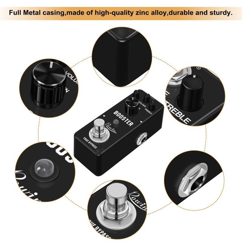 Rowin Distortion BOOSTER Guitar Effect Pedal LEF-318