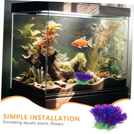 VILLFUL Fish Tank Decor Lifelike Artificial Plants Easy Setup Ideal for Freshwater Aquariums Natural Aquarium Decorations