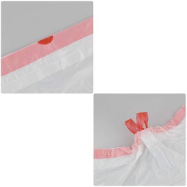 Hespapa Bolsas de Basura Pequeñas con Cordón de 1.2 Galones de Color Blanco (120 unidades)