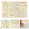 Baluue 2sets Nail Art Sticker Strips Flower Designs Girls Nail