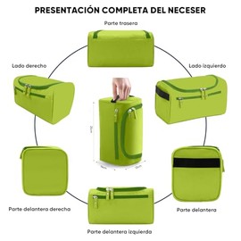 VIOPY 2PCS Neceser Hombre/Mujer Colgante Organizador Bolsa de Aseo de Viaje | Cosmetiquera de Viaje Baño Dopp Higiene Kit con Gancho para Accesorios p