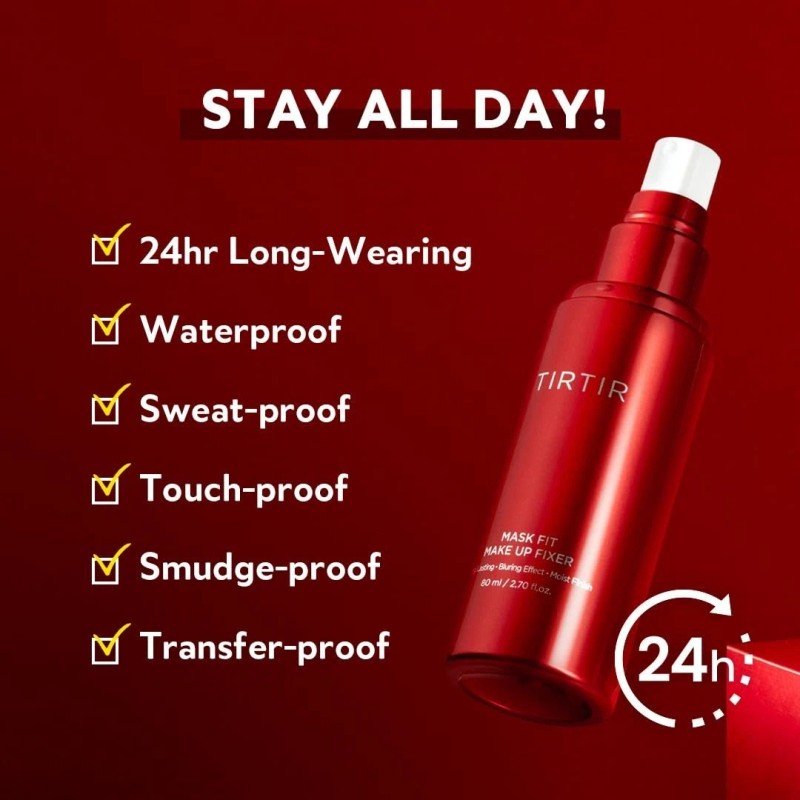 TIRTIR Mask Fit Make-up Fixer, 24H Long Lasting Makeup Finishing