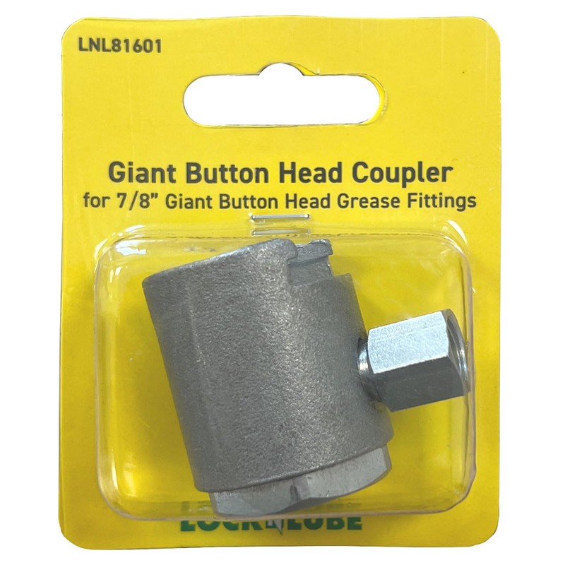LockNLube Giant Button Head Coupler 7/8" For Use With 7/8